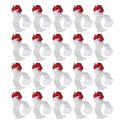 20pcs Chicken Waterer Nipples Multipurpose Chicken Nipple Feeder for Poultry Chicken Duck Bird - view 8