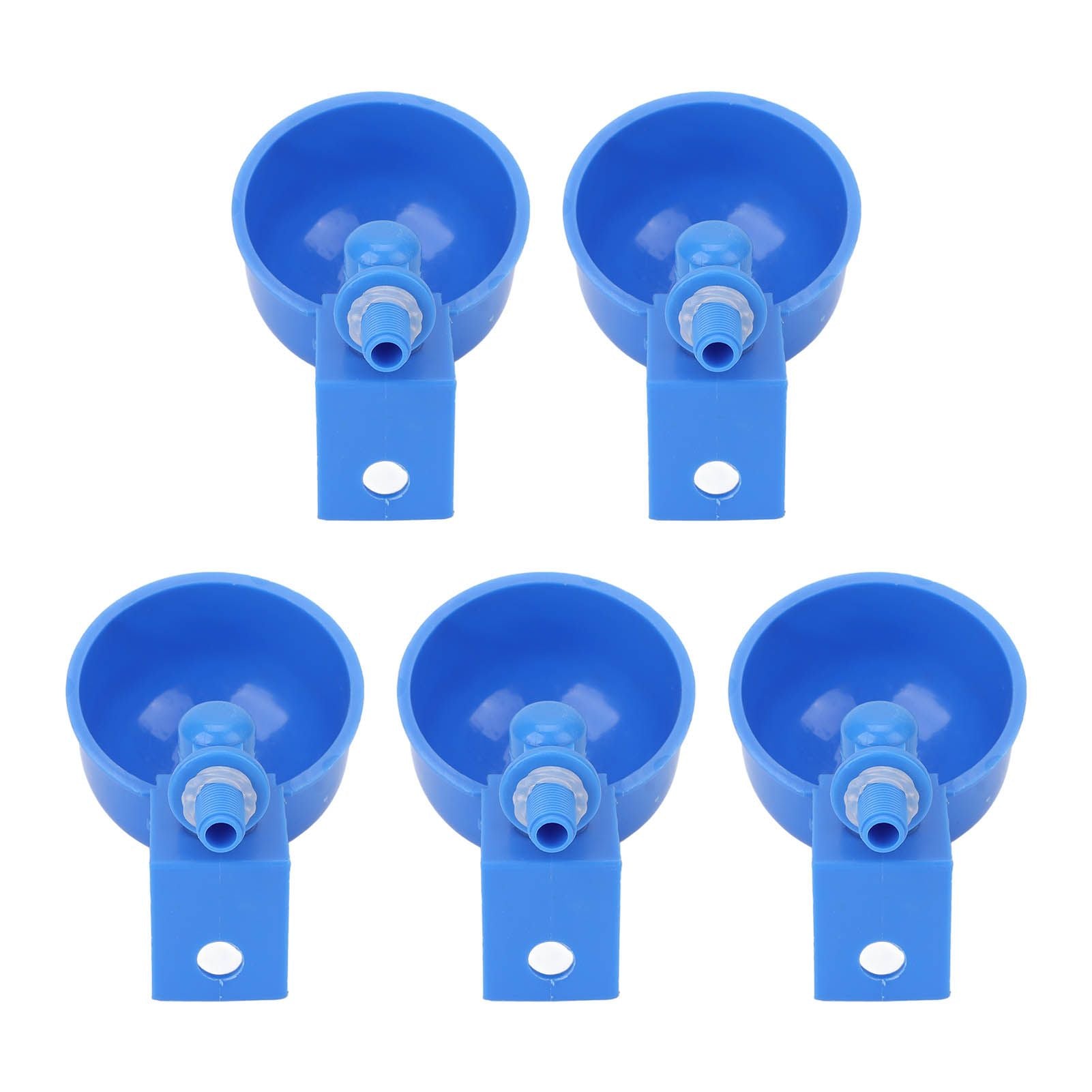 5Pcs Automatic Chicken Water Cups PP Plastic Poultry Waterer Kit for Pigeons G1/8 Male Thread
