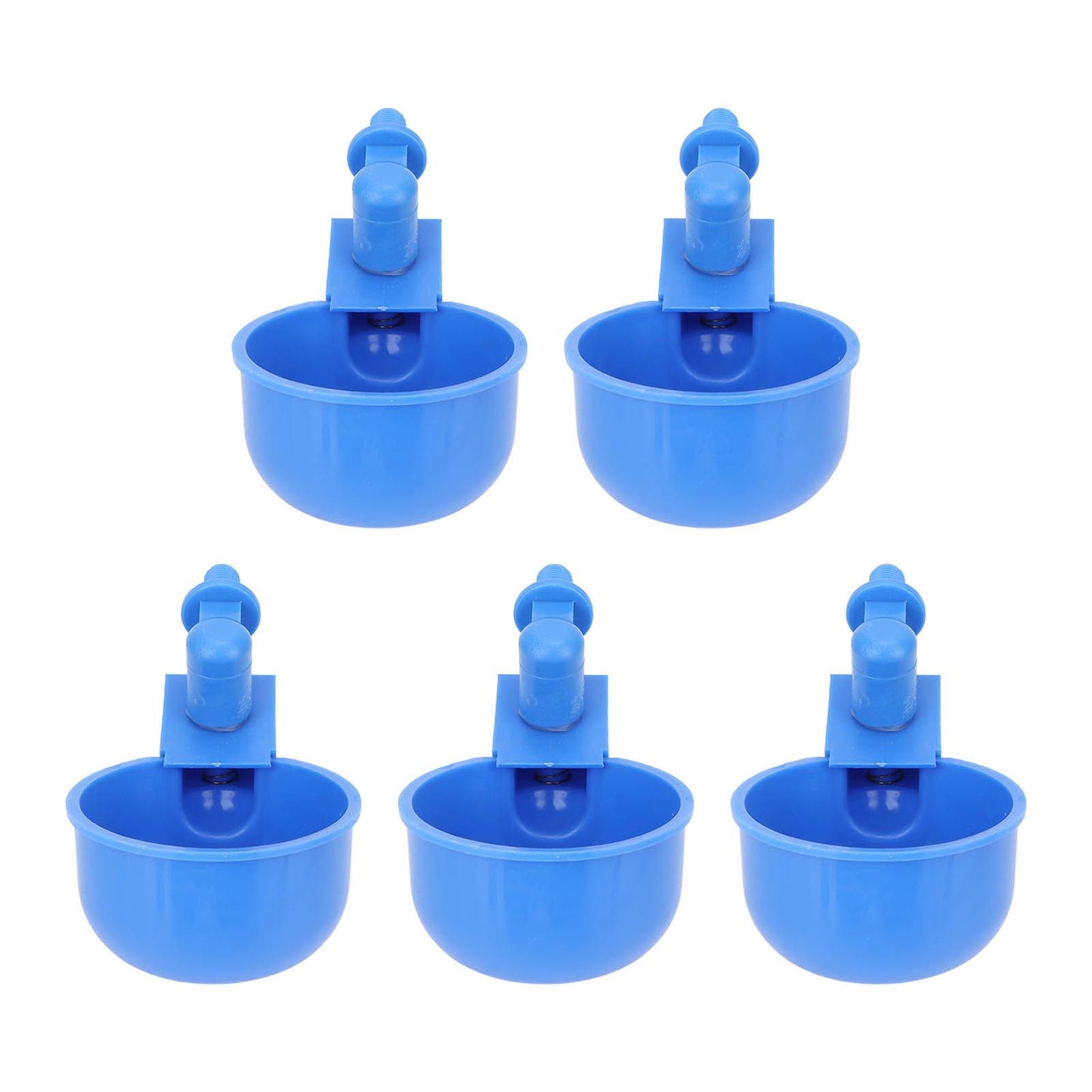 5Pcs Automatic Chicken Water Cups PP Plastic Poultry Waterer Kit for Pigeons G1/8 Male Thread - view 2