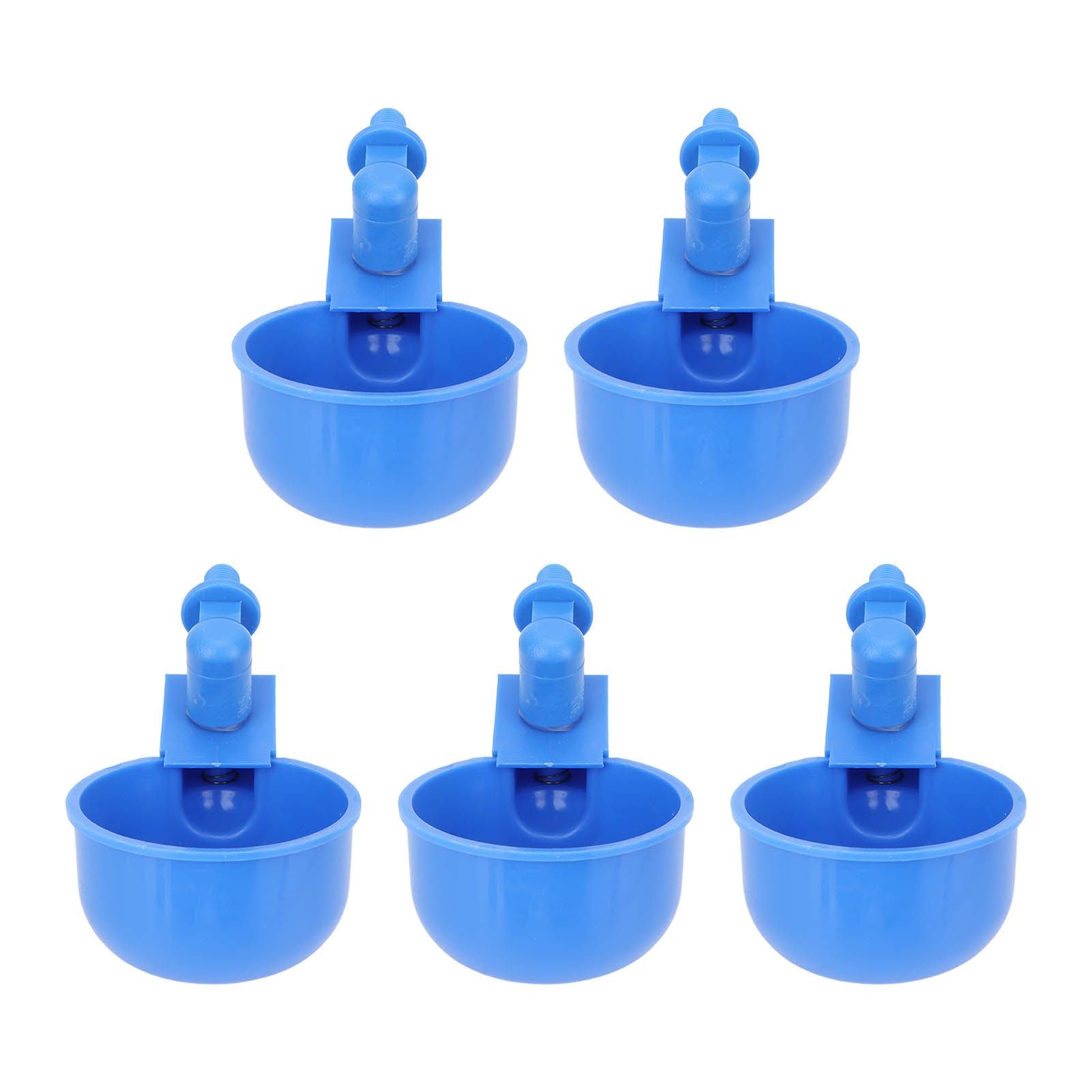 5Pcs Automatic Chicken Water Cups PP Plastic Poultry Waterer Kit for Pigeons G1/8 Male Thread - view 2