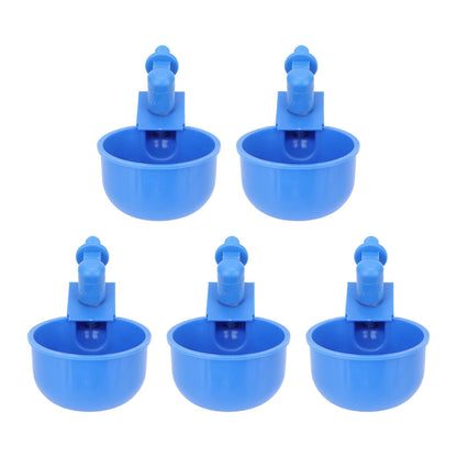 5Pcs Automatic Chicken Water Cups PP Plastic Poultry Waterer Kit for Pigeons G1/8 Male Thread - view 2