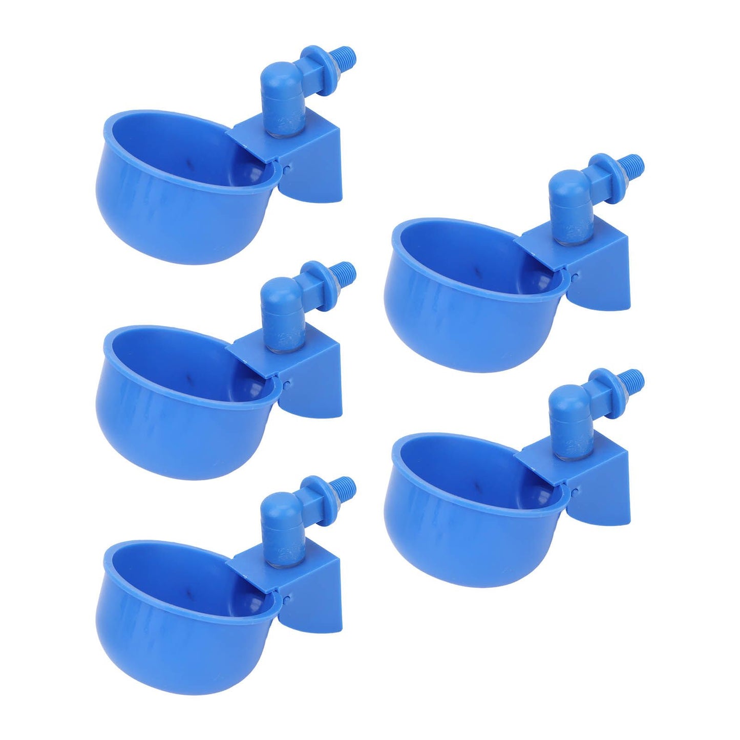 5Pcs Automatic Chicken Water Cups PP Plastic Poultry Waterer Kit for Pigeons G1/8 Male Thread - view 3