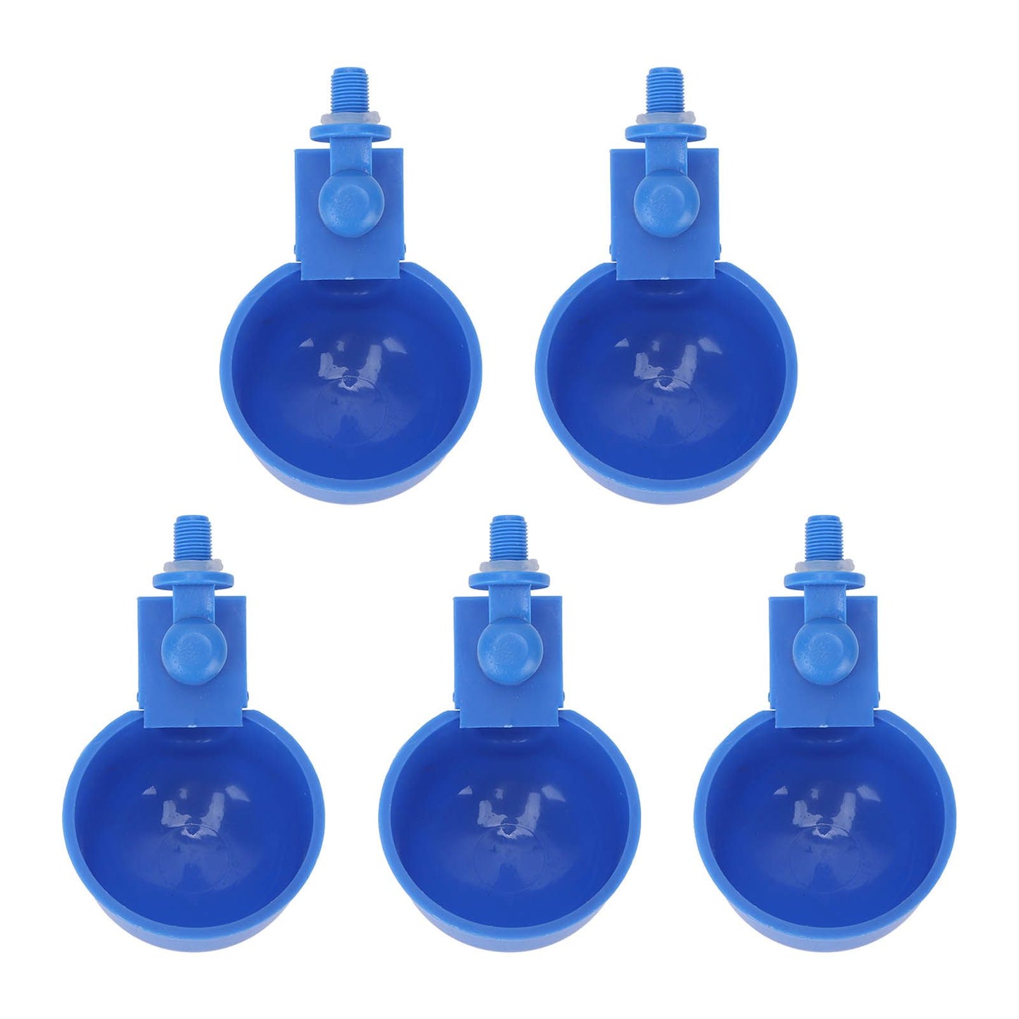 5Pcs Automatic Chicken Water Cups PP Plastic Poultry Waterer Kit for Pigeons G1/8 Male Thread - view 4