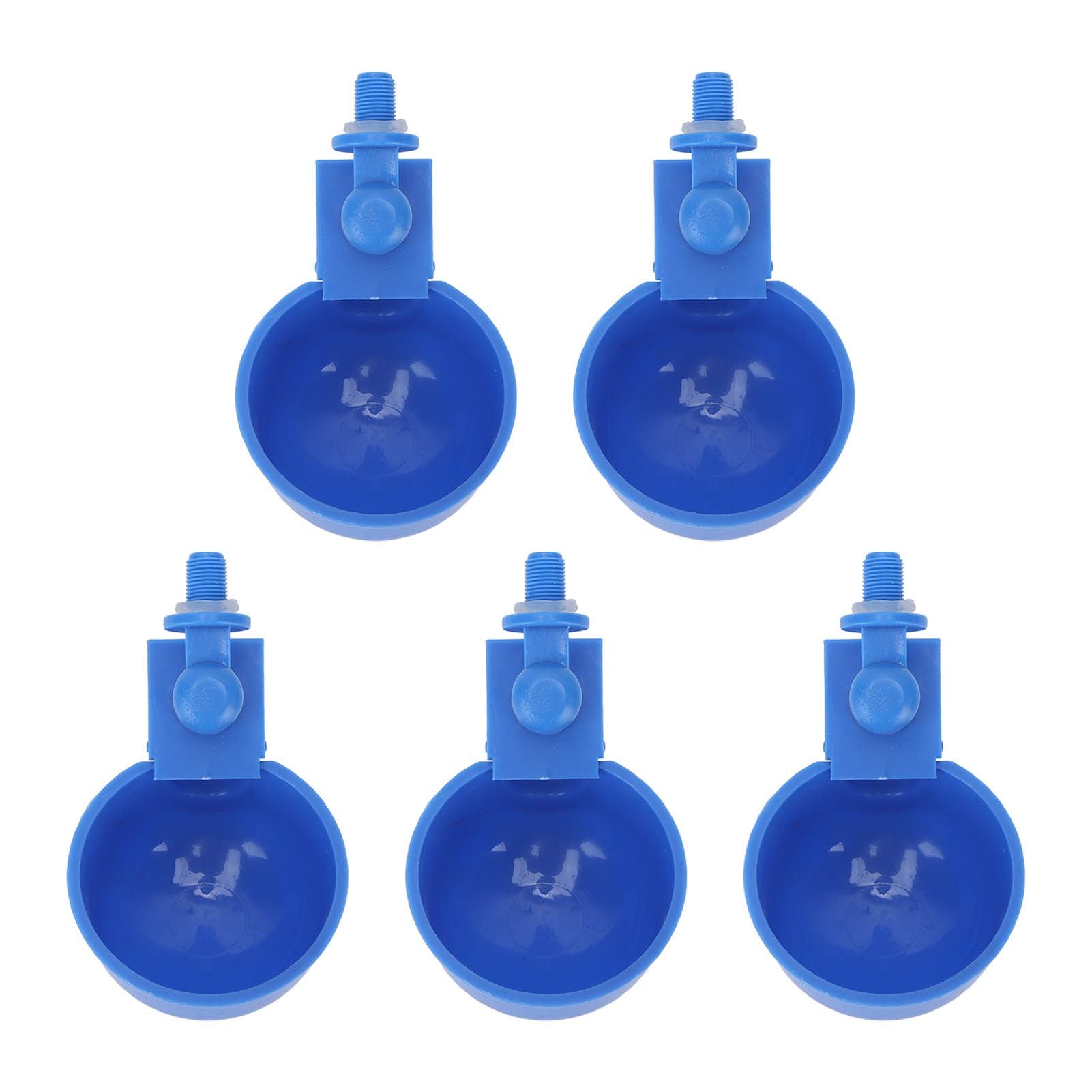 5Pcs Automatic Chicken Water Cups PP Plastic Poultry Waterer Kit for Pigeons G1/8 Male Thread - view 4