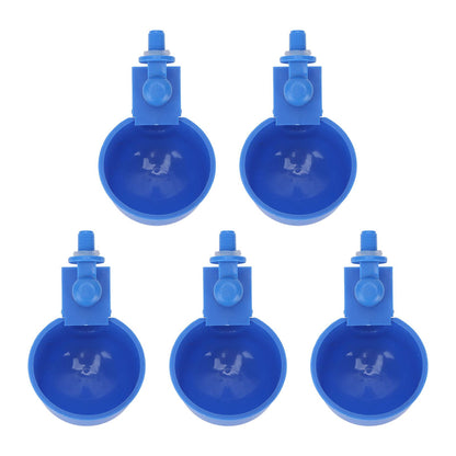 5Pcs Automatic Chicken Water Cups PP Plastic Poultry Waterer Kit for Pigeons G1/8 Male Thread - view 4