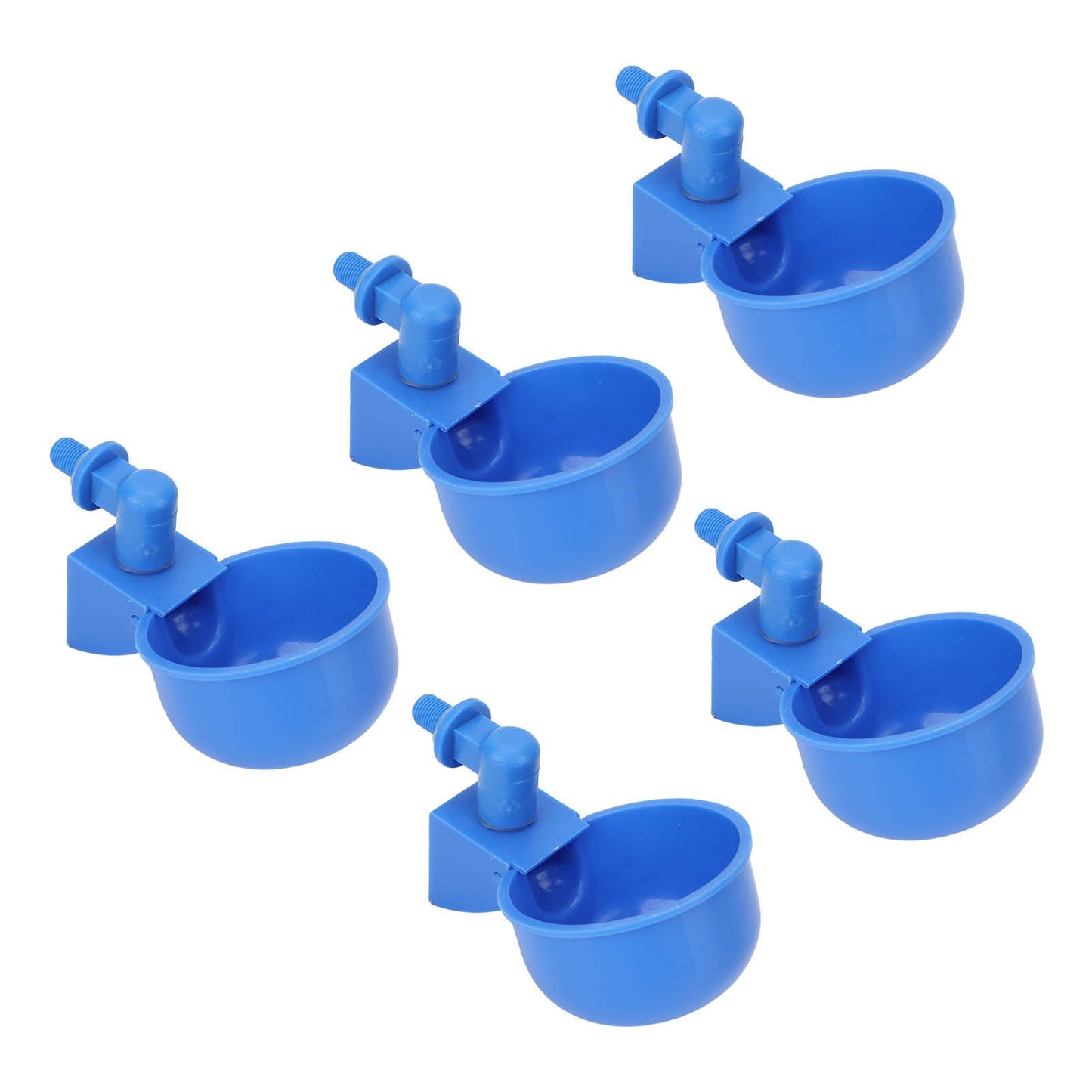 5Pcs Automatic Chicken Water Cups PP Plastic Poultry Waterer Kit for Pigeons G1/8 Male Thread - view 5