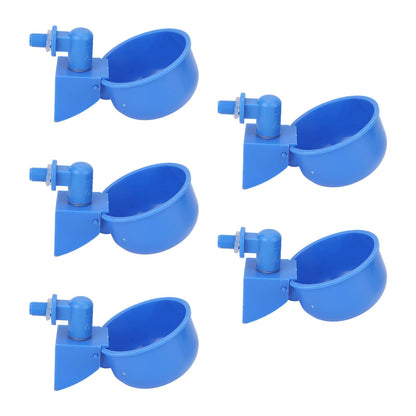 5Pcs Automatic Chicken Water Cups PP Plastic Poultry Waterer Kit for Pigeons G1/8 Male Thread - view 6