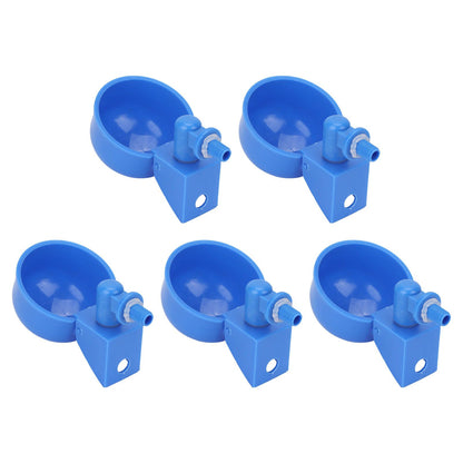 5Pcs Automatic Chicken Water Cups PP Plastic Poultry Waterer Kit for Pigeons G1/8 Male Thread - view 7