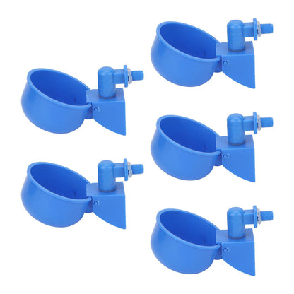 5Pcs Automatic Chicken Water Cups PP Plastic Poultry Waterer Kit for Pigeons G1/8 Male Thread - view 8