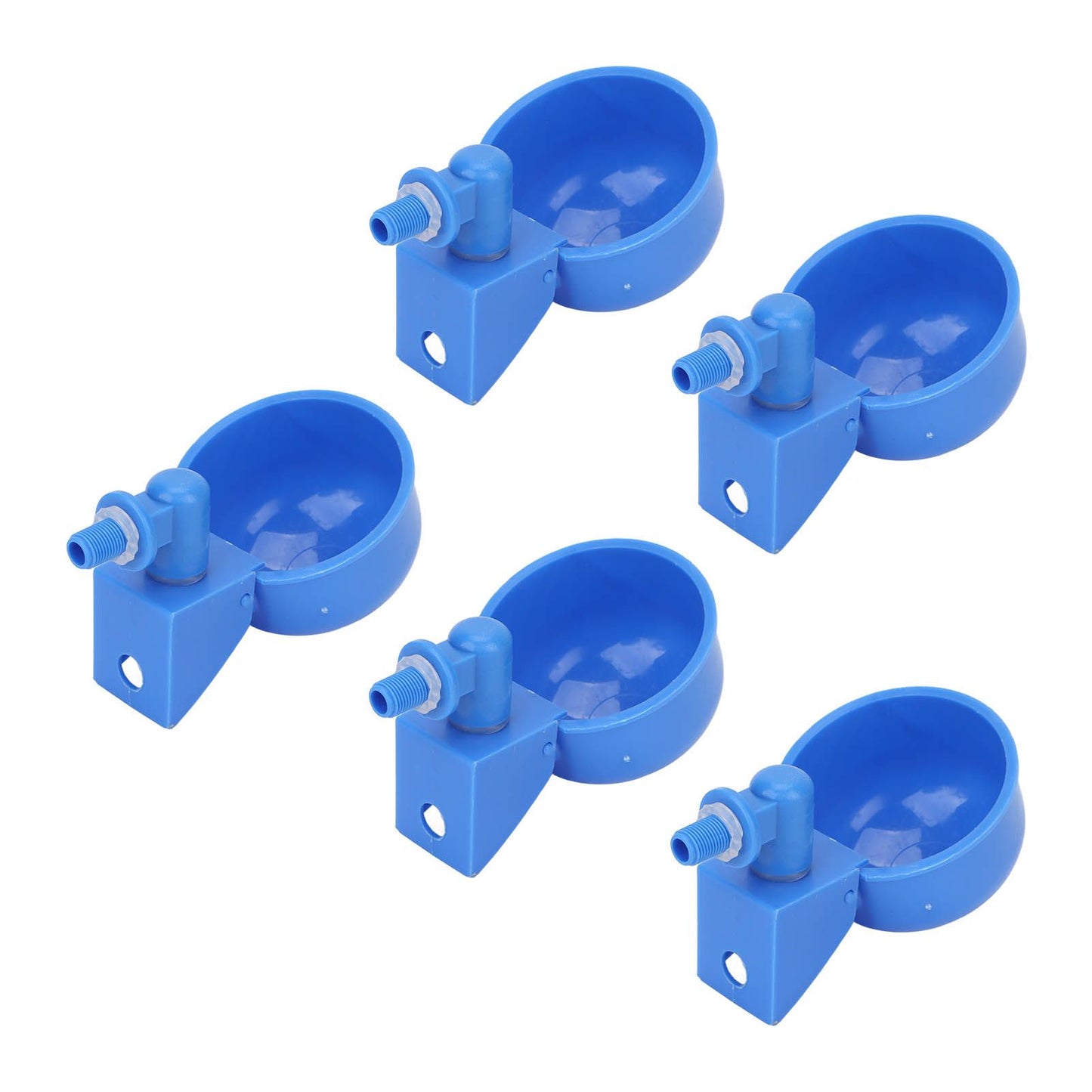 5Pcs Automatic Chicken Water Cups PP Plastic Poultry Waterer Kit for Pigeons G1/8 Male Thread - view 9