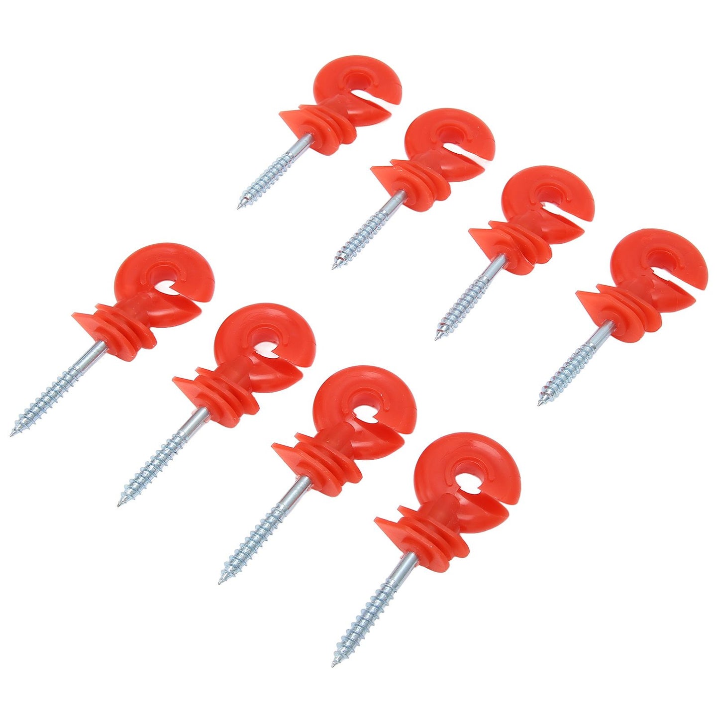 50PCS Fence Insulator Screw In Rainproof Sun Protection Plastic Steel Electric Fence Insulators for Electronic Fence Red - view 9