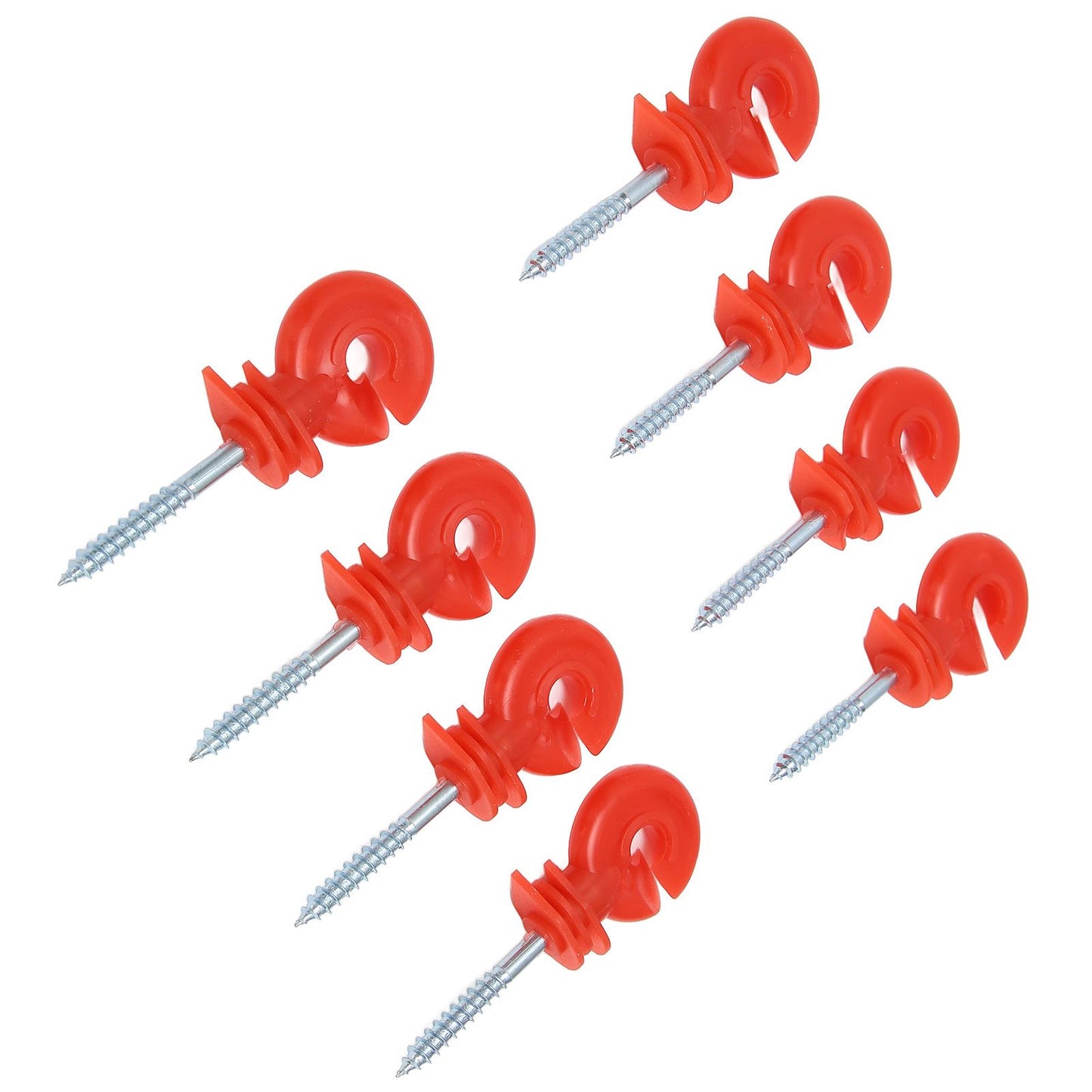 50PCS Fence Insulator Screw In Rainproof Sun Protection Plastic Steel Electric Fence Insulators for Electronic Fence Red - view 10