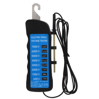 Electric Fence Tester Multi Light Voltage Detection Portable for Farm Supply Fencing ABS 7000V
