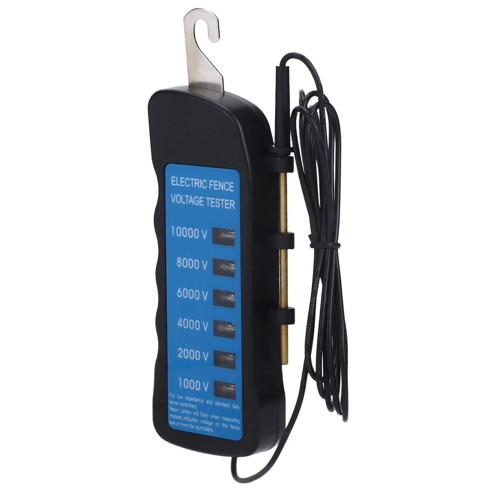 Electric Fence Tester Voltage Meter 10000V Waterproof Portable Tool with 6pcs Light for Farm - view 2