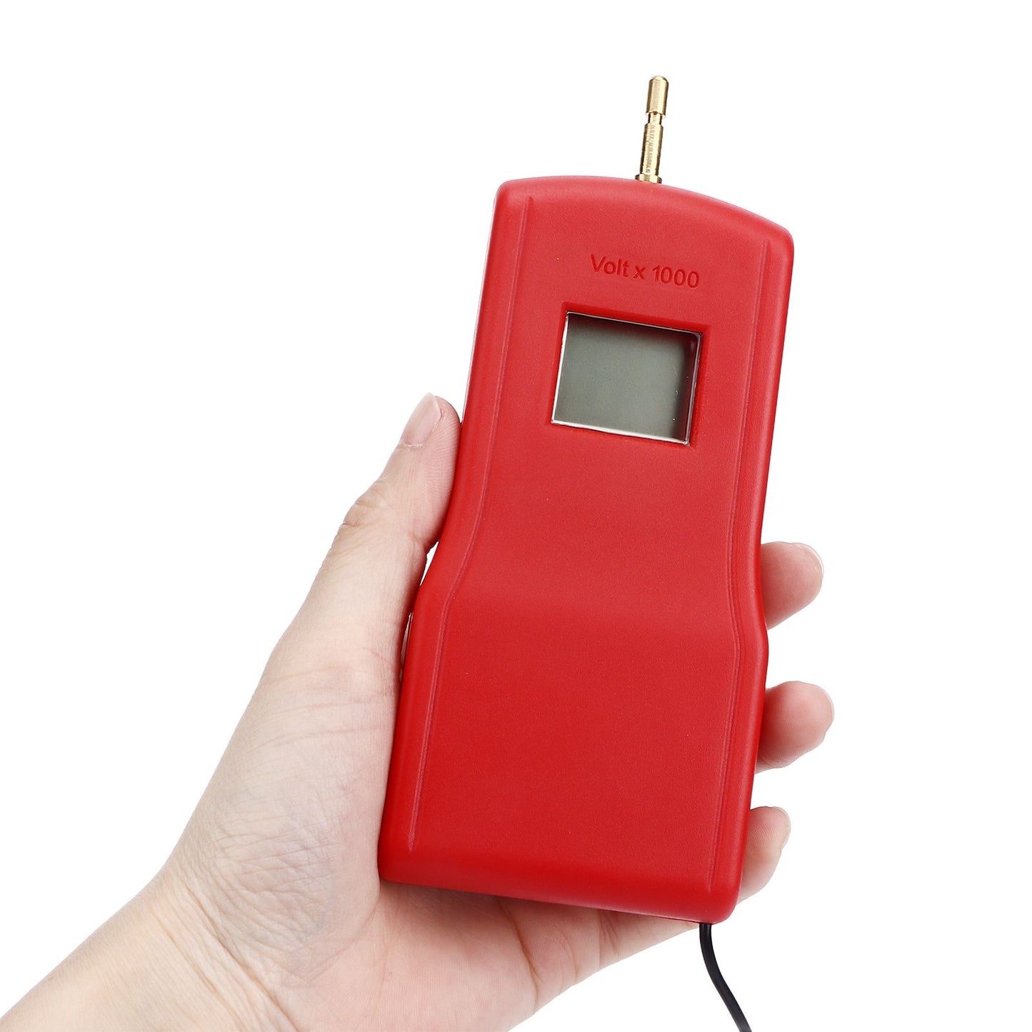 15KV LCD Electric Fence Voltage Tester Portable Electric Fence Digital Voltmeter for Farm Garden MLD‑004BR Red Red - view 3