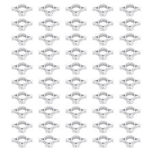 50pcs Electric Fence Insulators Pulse Electric Fence Terminal Rod Insulators with 3.2cm Hole for Farm Gray