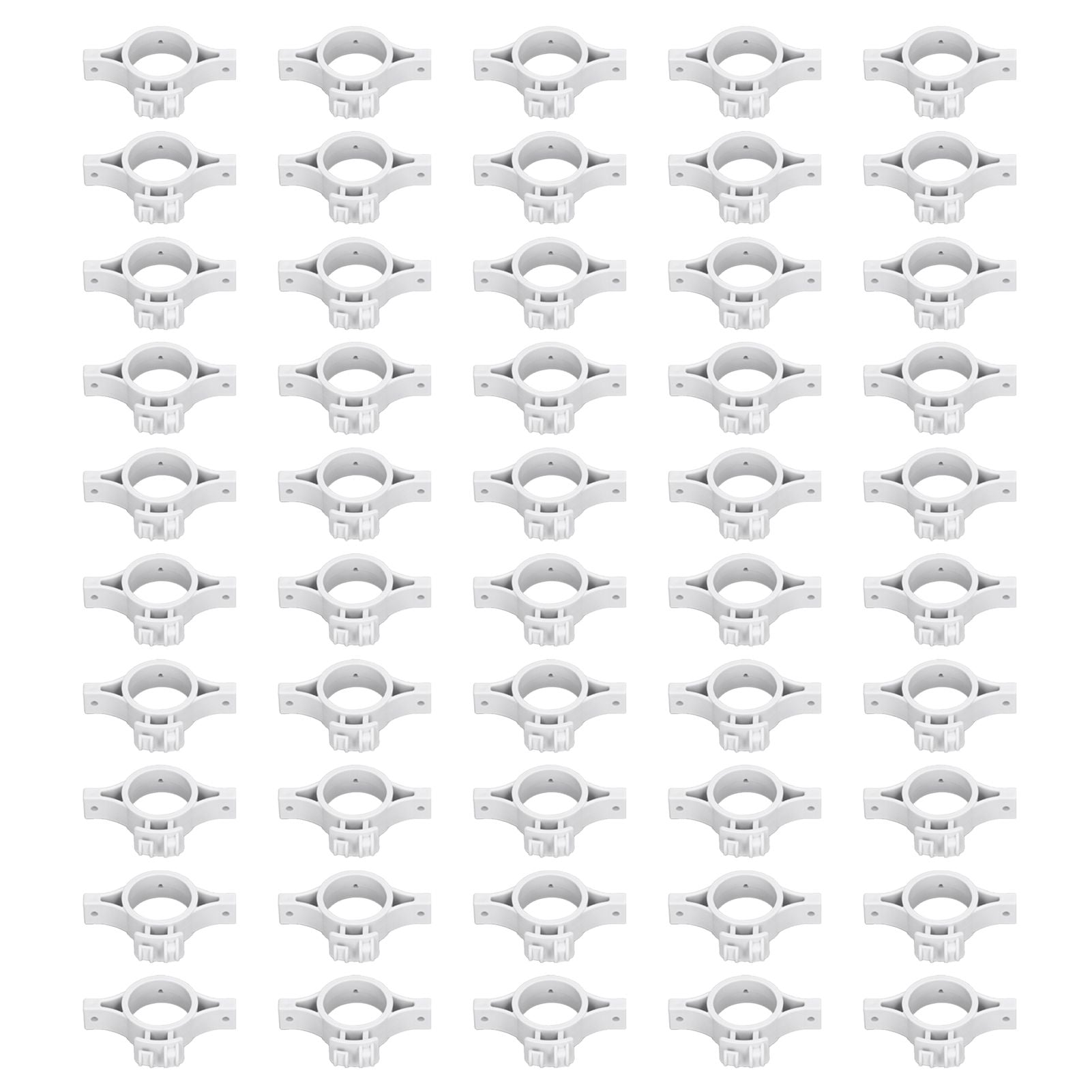 50pcs Electric Fence Insulators Pulse Electric Fence Terminal Rod Insulators with 3.2cm Hole for Farm Gray