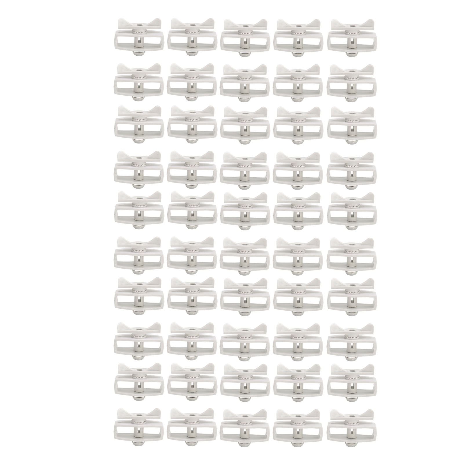 50Pcs Electric Fence Wire Tightener Portable Garden Electronic Fence Alloy Wire Tensioner Gray