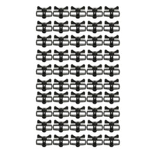 50Pcs Electric Fence Wire Tightener Portable Garden Electronic Fence Alloy Wire Tensioner Black