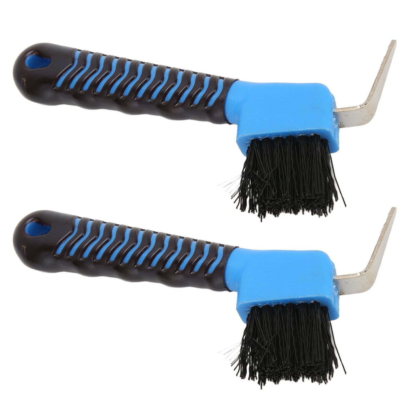 2Pcs Horse Hoof Pick Brushes Horse Hoof Cleaning Tool with Soft Touch Rubber Handle for Horse Stable - view 4