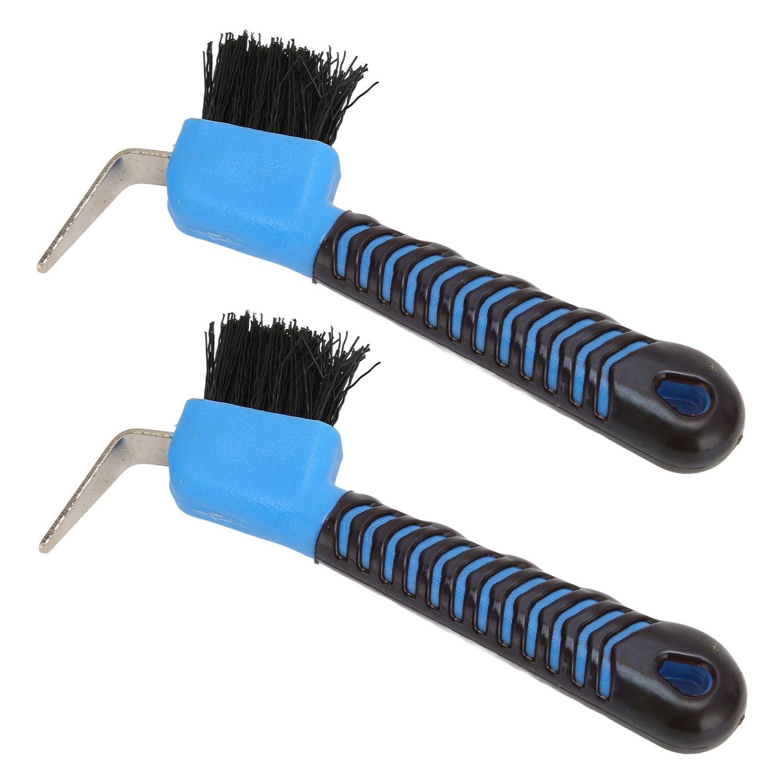 2Pcs Horse Hoof Pick Brushes Horse Hoof Cleaning Tool with Soft Touch Rubber Handle for Horse Stable - view 5
