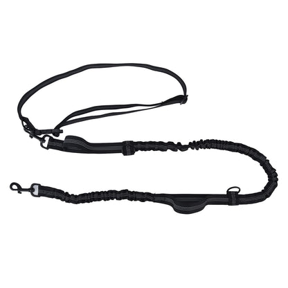 Pet Leash Reflective Retractable Portable Adjustable Dog Traction Rope for Pets Dogs Black