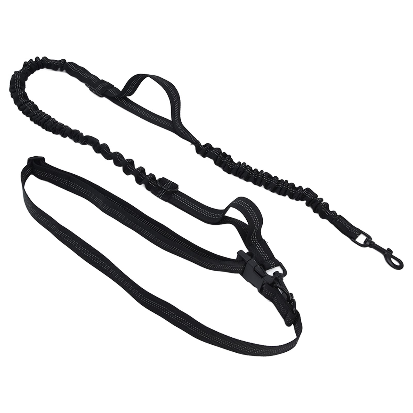 Pet Leash Reflective Retractable Portable Adjustable Dog Traction Rope for Pets Dogs Black - view 2