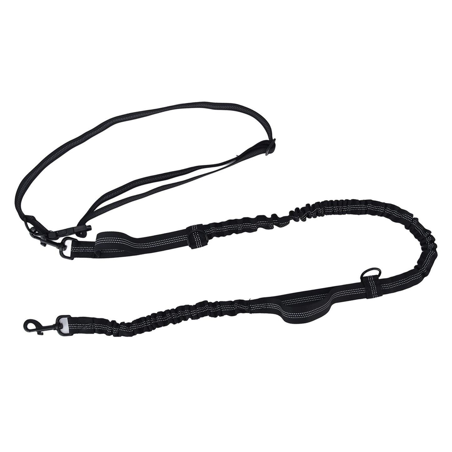 Pet Leash Reflective Retractable Portable Adjustable Dog Traction Rope for Pets Dogs Black - view 3