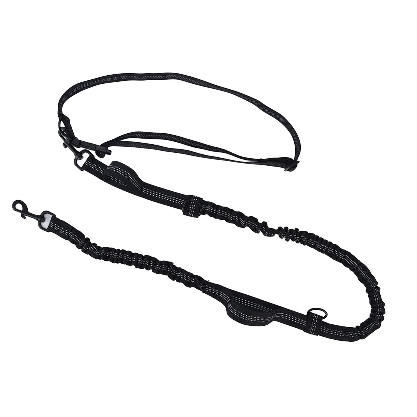 Pet Leash Reflective Retractable Portable Adjustable Dog Traction Rope for Pets Dogs Black - view 4