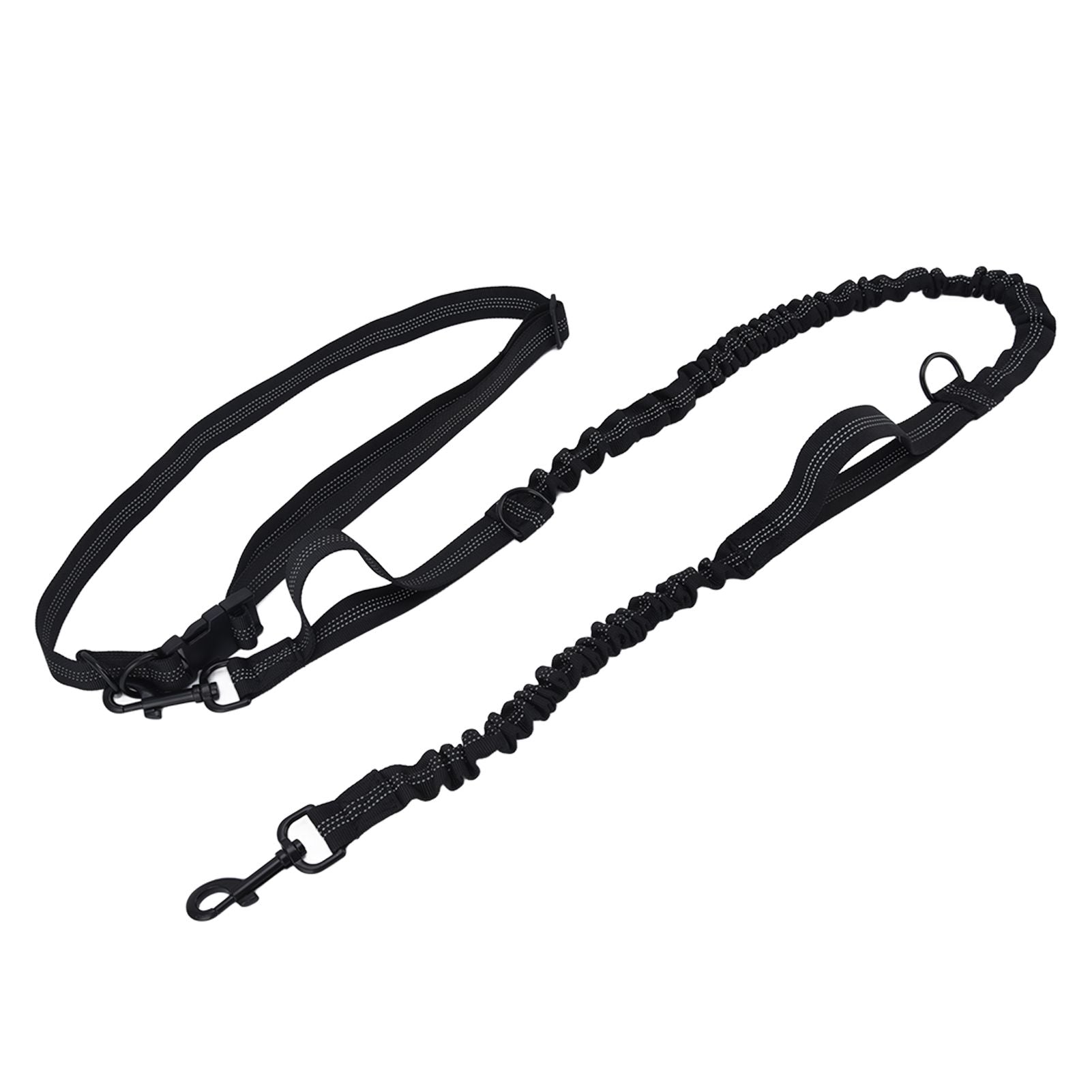 Pet Leash Reflective Retractable Portable Adjustable Dog Traction Rope for Pets Dogs Black - view 5