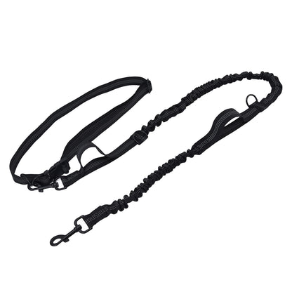 Pet Leash Reflective Retractable Portable Adjustable Dog Traction Rope for Pets Dogs Black - view 5