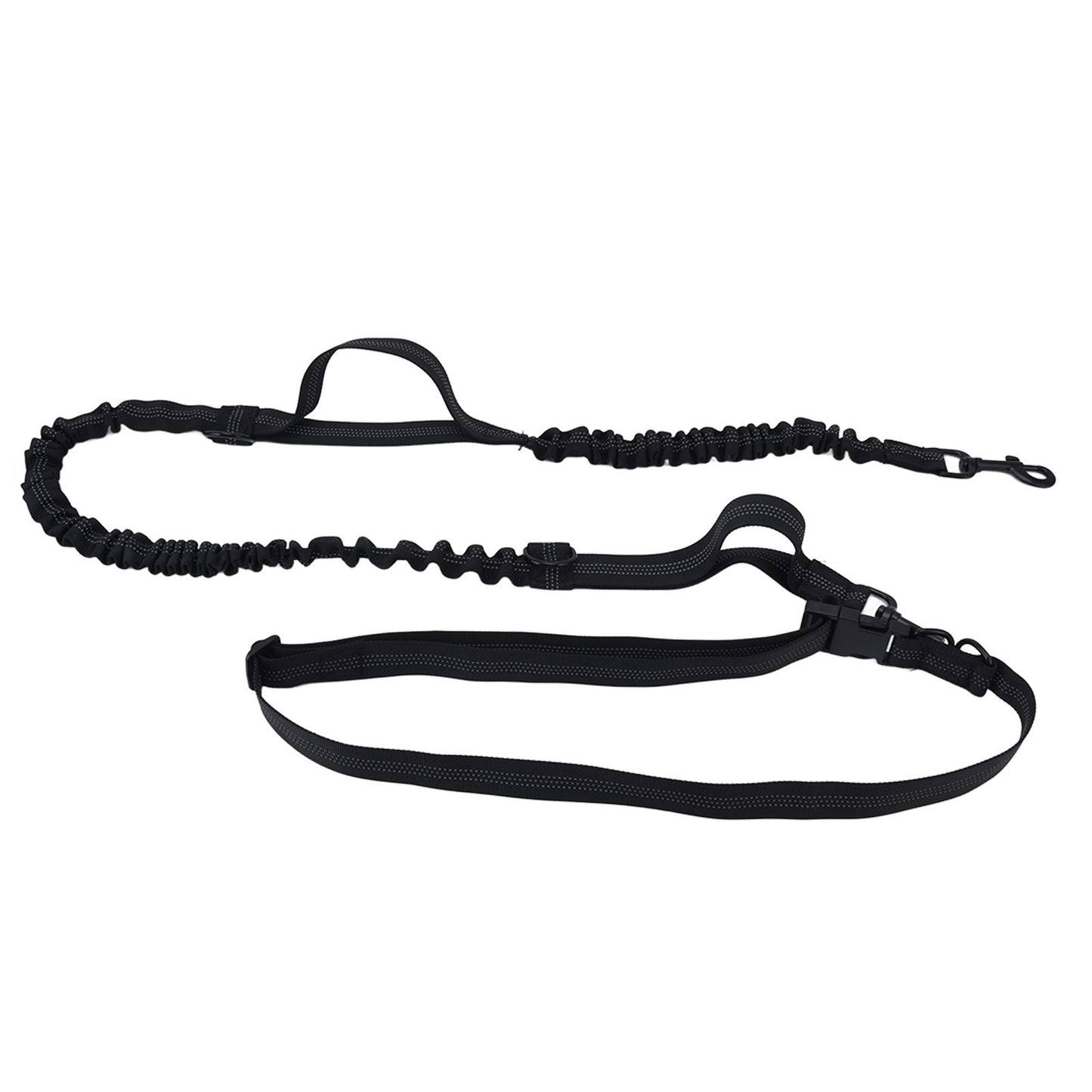 Pet Leash Reflective Retractable Portable Adjustable Dog Traction Rope for Pets Dogs Black - view 6