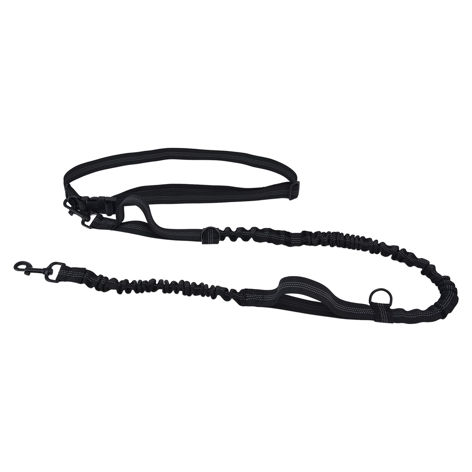 Pet Leash Reflective Retractable Portable Adjustable Dog Traction Rope for Pets Dogs Black - view 9