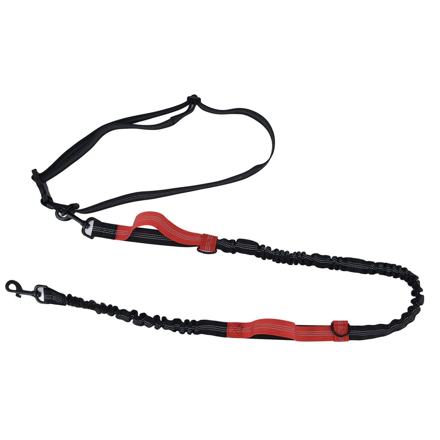 Pet Leash Reflective Retractable Portable Adjustable Dog Traction Rope for Pets Dogs Red - view 3