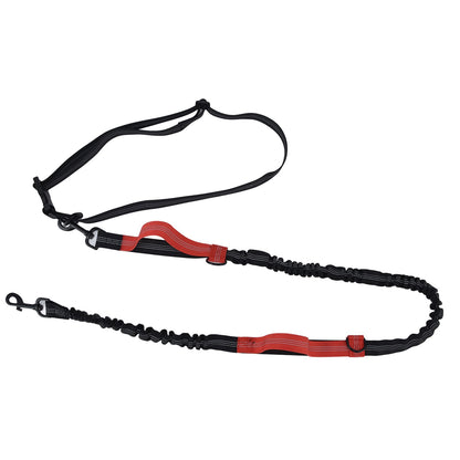Pet Leash Reflective Retractable Portable Adjustable Dog Traction Rope for Pets Dogs Red - view 3