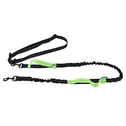 Pet Leash Reflective Retractable Portable Adjustable Dog Traction Rope for Pets Dogs Green - view 3