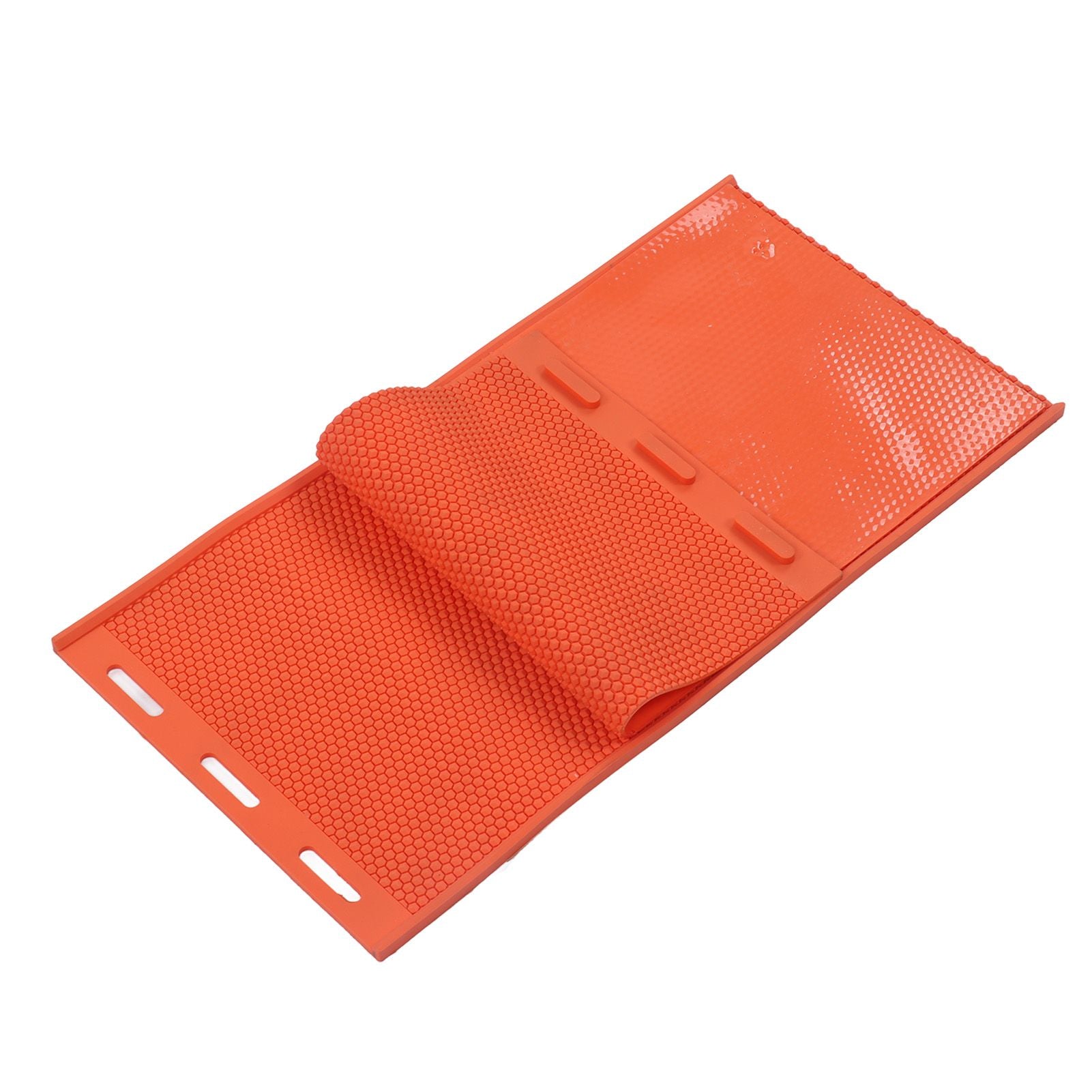 2pcs 5.4mm Beeswax Press Sheet Mould Foundation Foldable Silicone Beeswax Mold for Beekeeping Orange - view 3