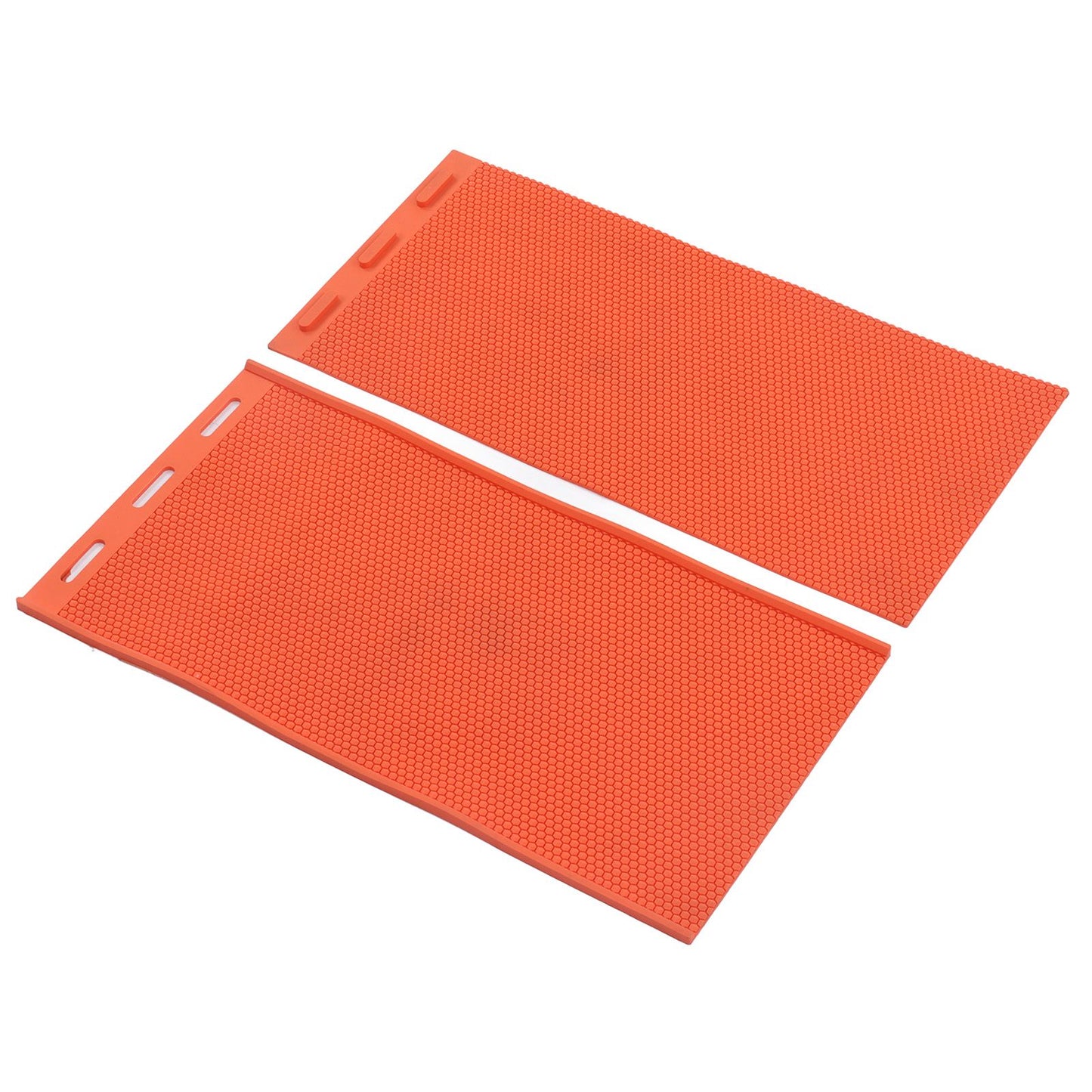 2pcs 5.4mm Beeswax Press Sheet Mould Foundation Foldable Silicone Beeswax Mold for Beekeeping Orange - view 5
