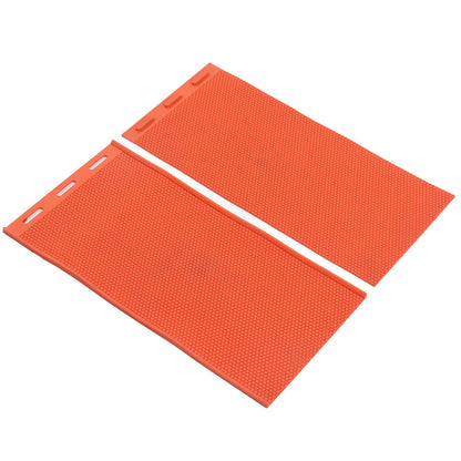 2pcs 5.4mm Beeswax Press Sheet Mould Foundation Foldable Silicone Beeswax Mold for Beekeeping Orange - view 7