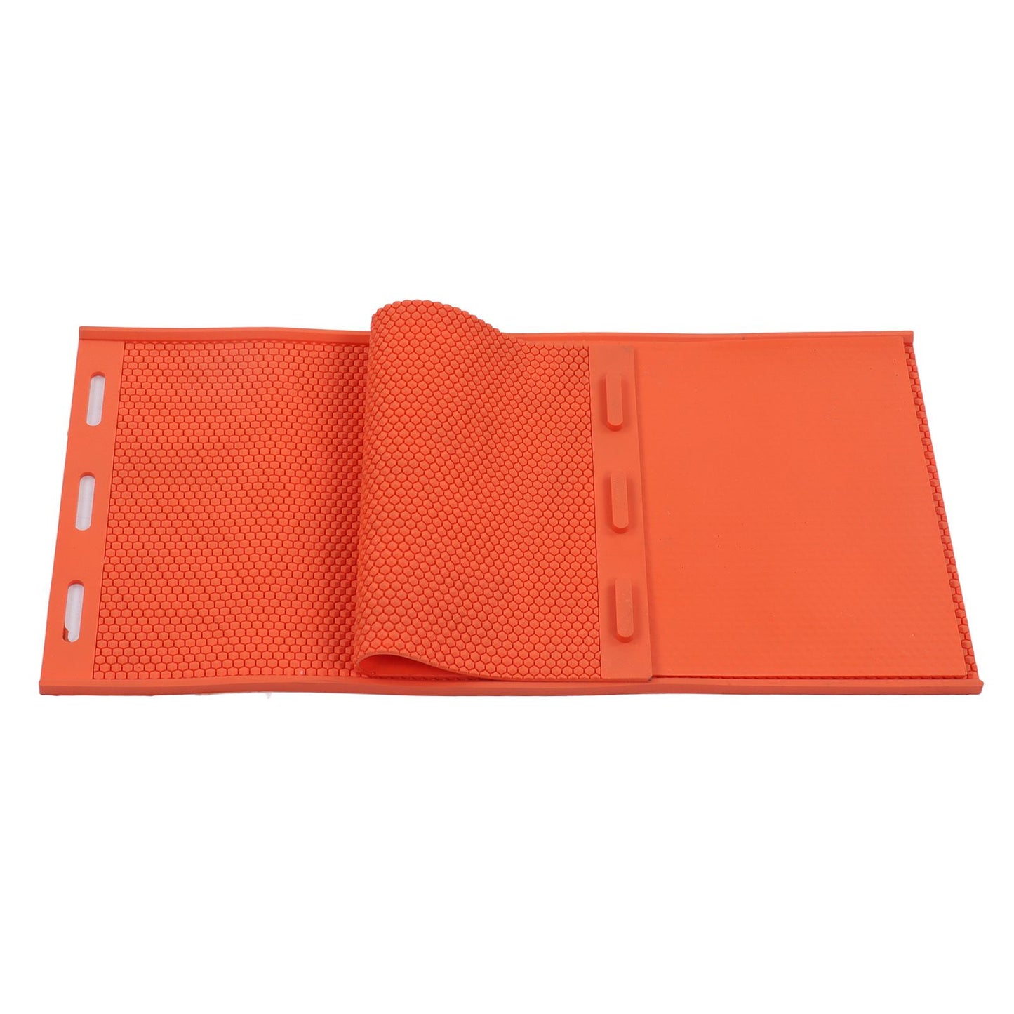 2pcs 5.4mm Beeswax Press Sheet Mould Foundation Foldable Silicone Beeswax Mold for Beekeeping Orange - view 8