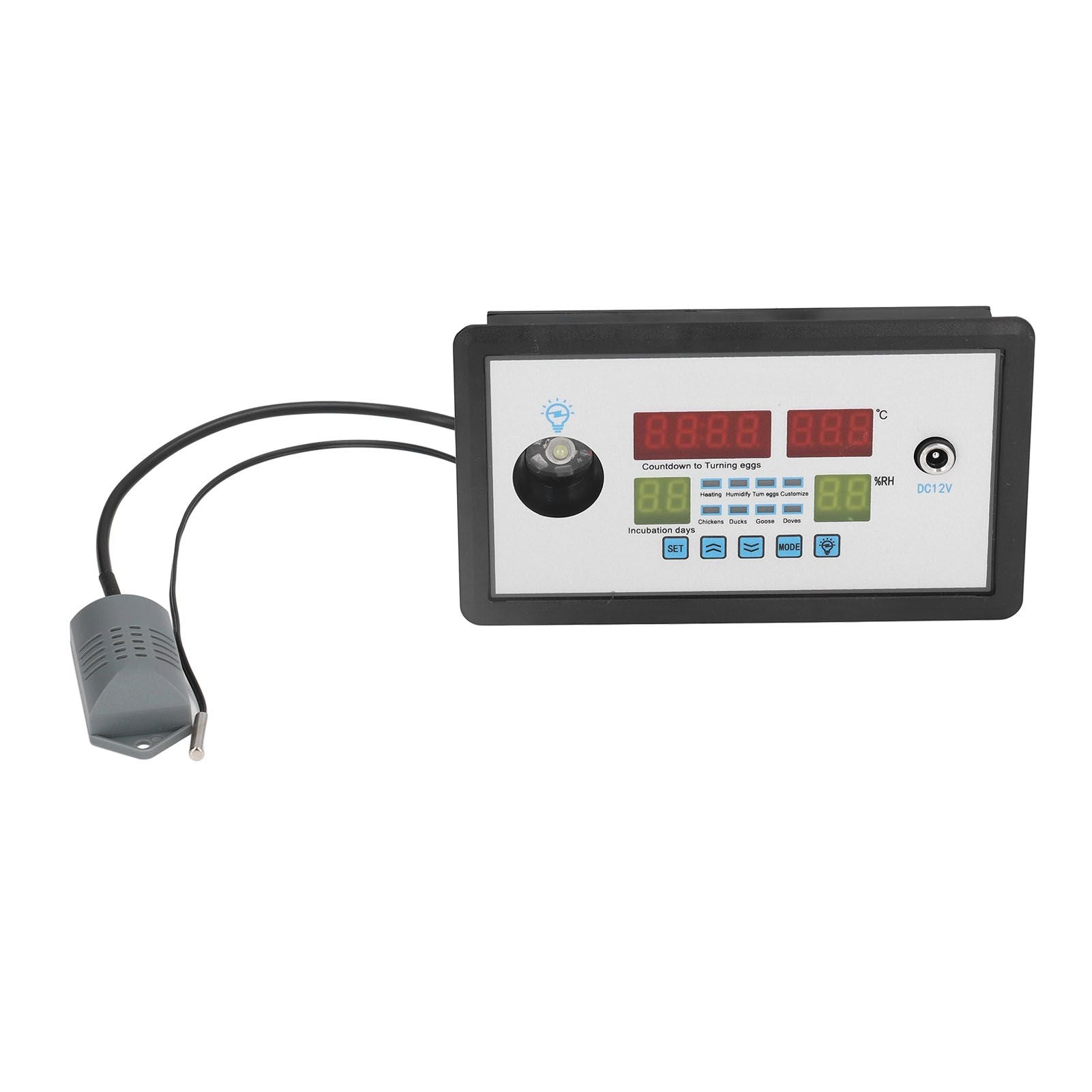 Intelligent Incubator Thermostat Automatic Egg Incubator Controller Thermostat for Eggs Duck Eggs Goose Eggs 12V