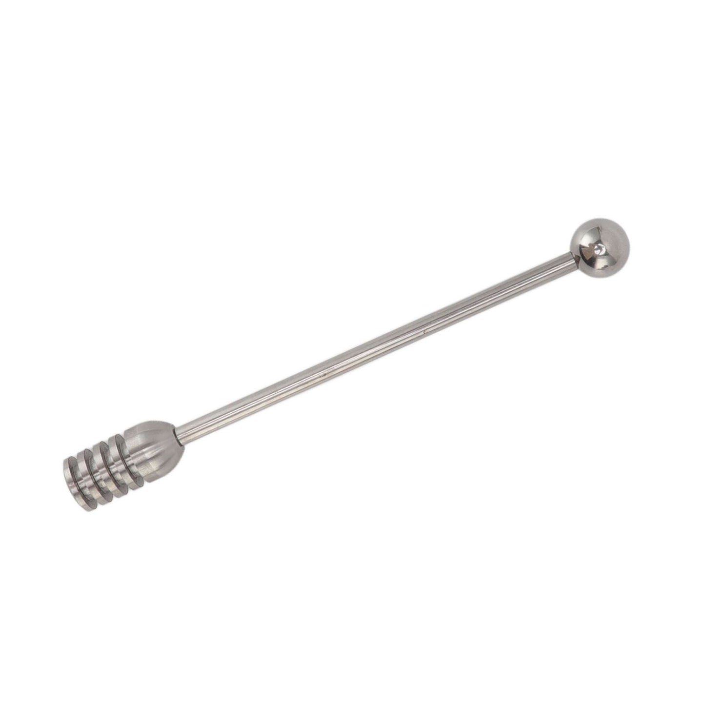 Honey Stick 15.5cm 304 Stainless Steel Fluted Design Easy Cleaning Honey Mixing Stick Coffee Stirrer Stirring Sticks - view 3