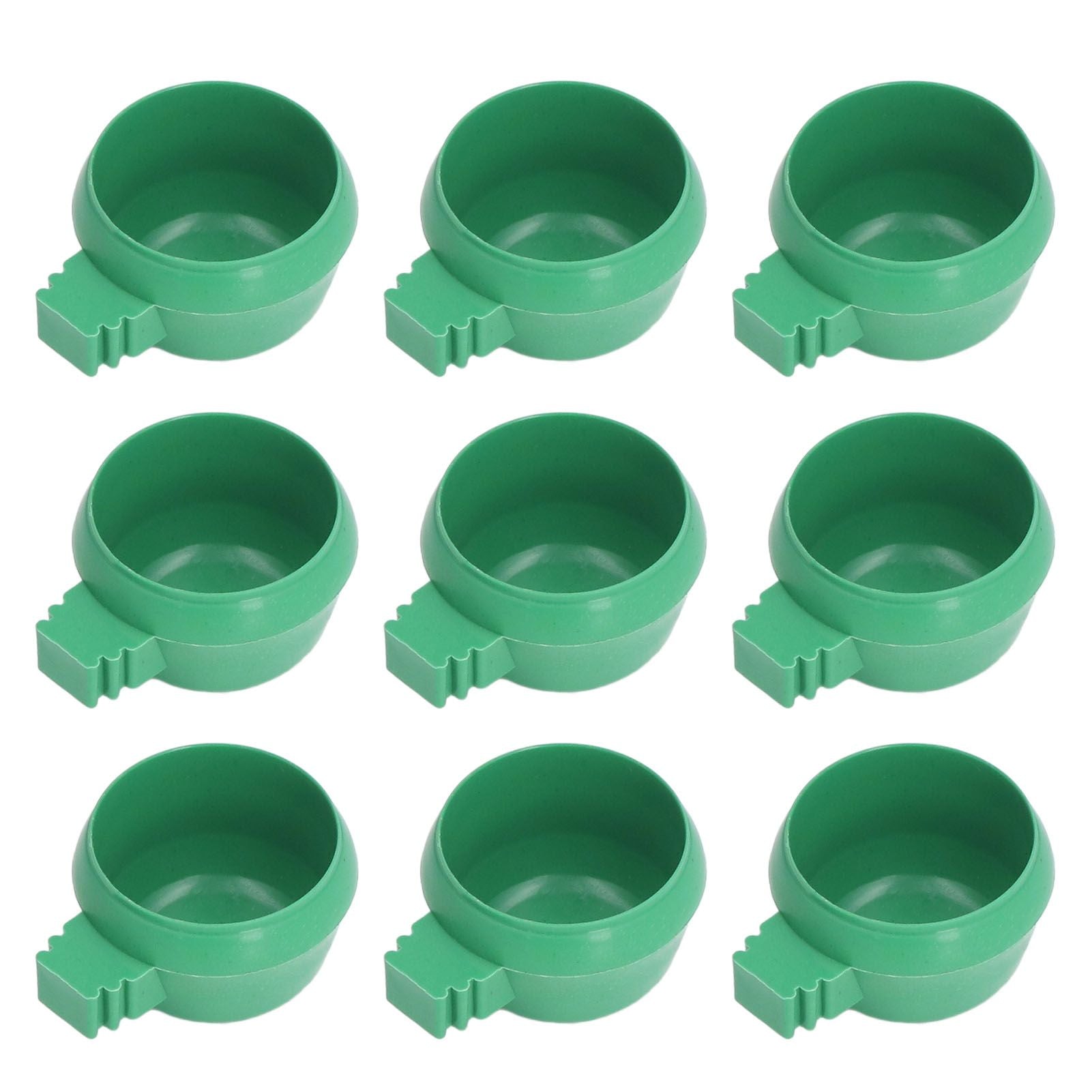 25Pcs Mini Bird Parrots Food Water Bowl Inlay Installation Round Green Parrots Small Food Water Bowl for Farms Home S - view 6