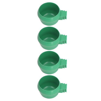 25Pcs Mini Bird Parrots Food Water Bowl Inlay Installation Round Green Parrots Small Food Water Bowl for Farms Home S - view 7