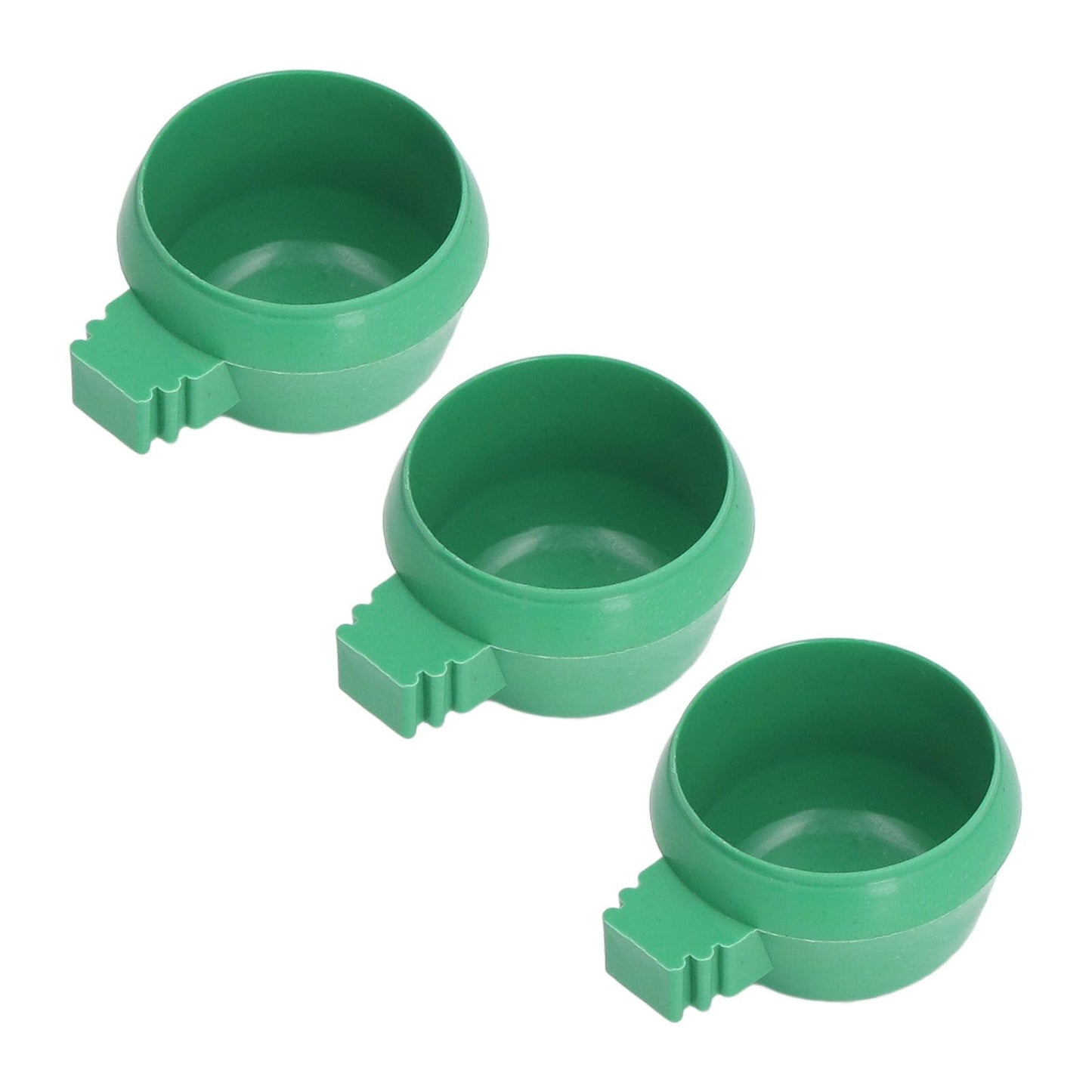 25Pcs Mini Bird Parrots Food Water Bowl Inlay Installation Round Green Parrots Small Food Water Bowl for Farms Home S - view 8