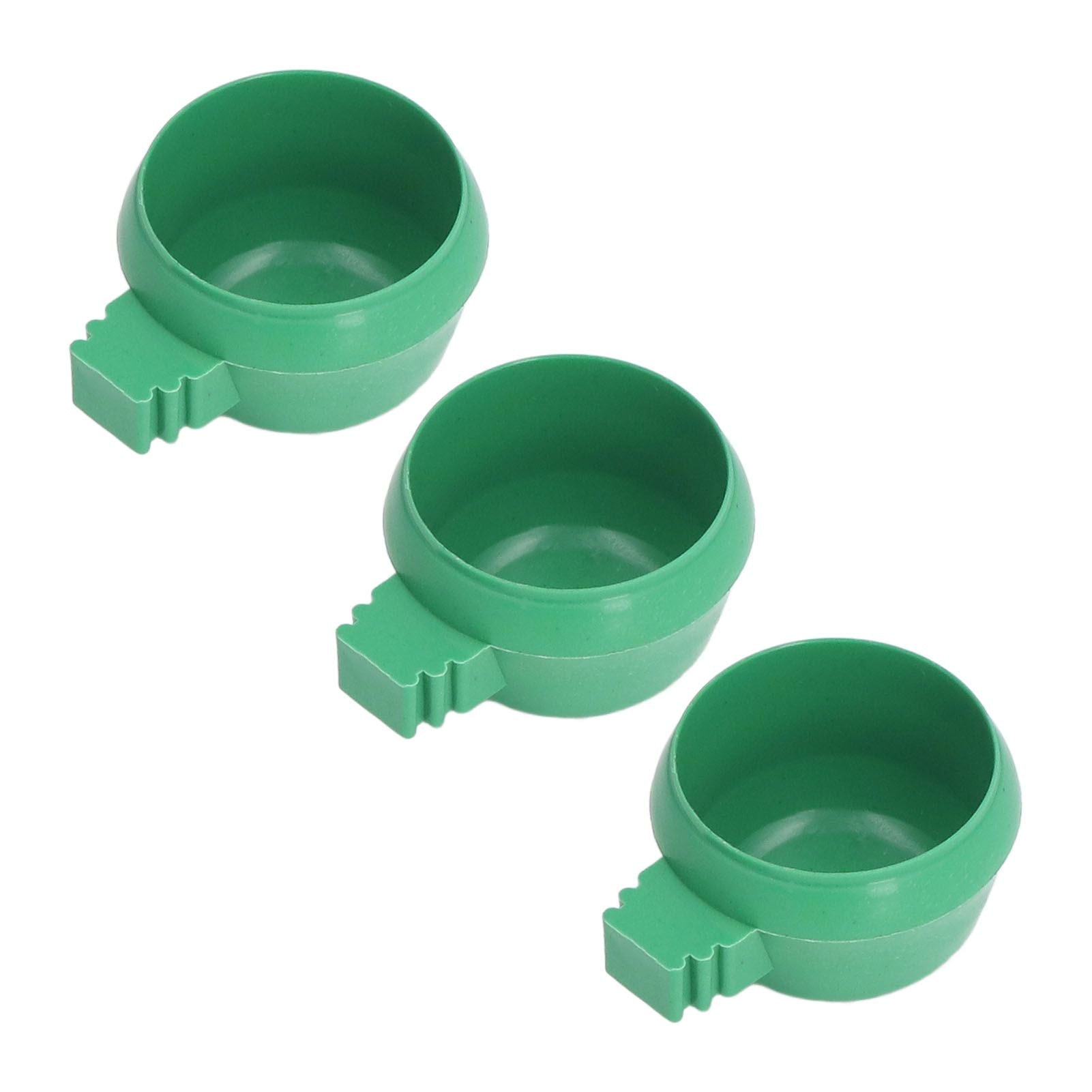 25Pcs Mini Bird Parrots Food Water Bowl Inlay Installation Round Green Parrots Small Food Water Bowl for Farms Home S - view 8