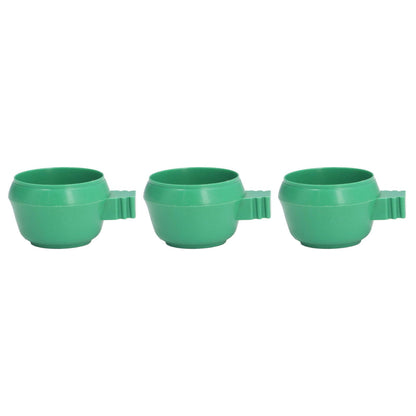 25Pcs Mini Bird Parrots Food Water Bowl Inlay Installation Round Green Parrots Small Food Water Bowl for Farms Home S - view 9
