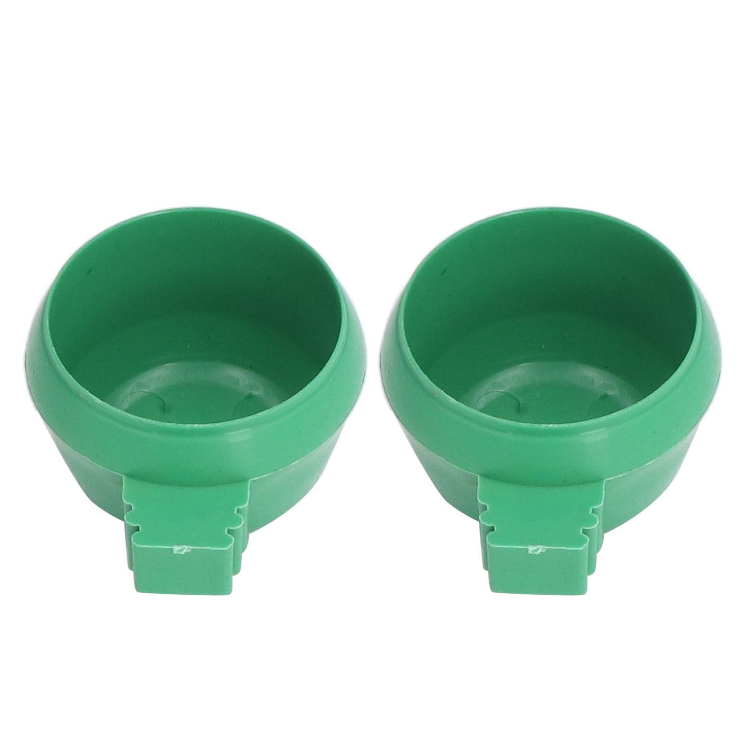 25Pcs Mini Bird Parrots Food Water Bowl Inlay Installation Round Green Parrots Small Food Water Bowl for Farms Home S - view 10