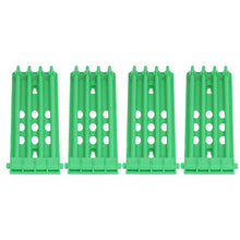 4Pcs Pigeon Leg Ring Stand 4 Column Design Large Capacity Wall Mounted Safe Durable Plastic Parrot Leg Ring Holder Green - view 2