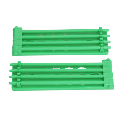 4Pcs Pigeon Leg Ring Stand 4 Column Design Large Capacity Wall Mounted Safe Durable Plastic Parrot Leg Ring Holder Green - view 7